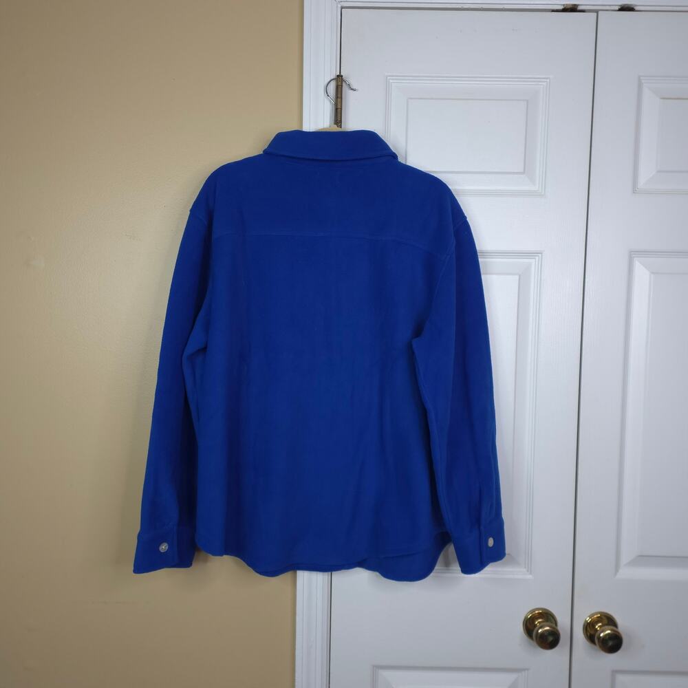 DONNI. Polar Fleece Shirt in Blueberry Size XXL - Picture 4 of 8